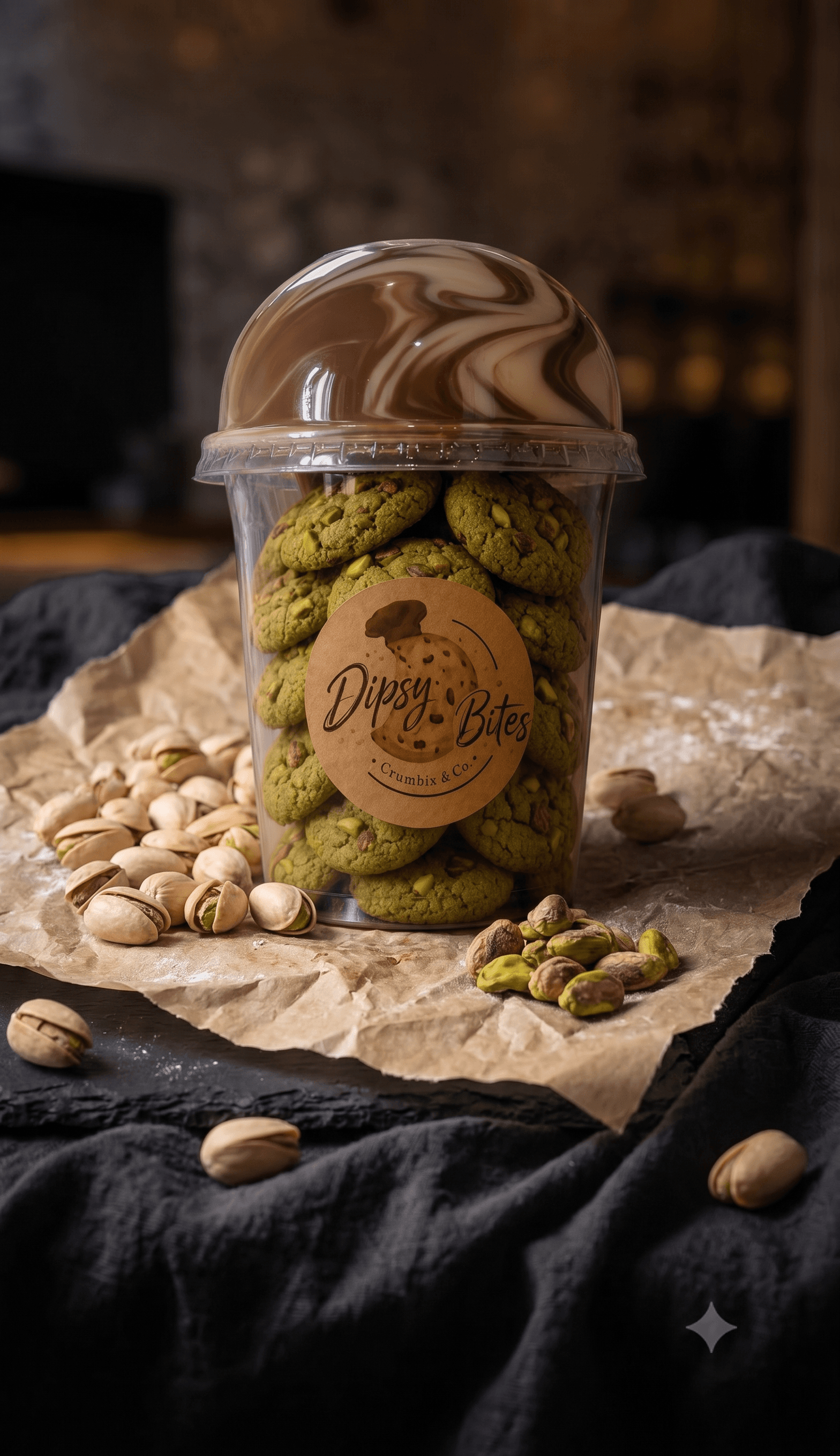 Pistachio Swirl Bites